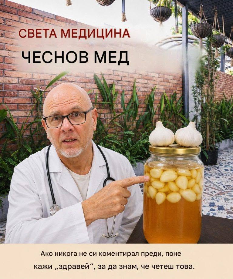 Свято лекарство: чесън и мед. Ако никога не коментирате, поне оставете „здравей“, за да знам, че четете това.