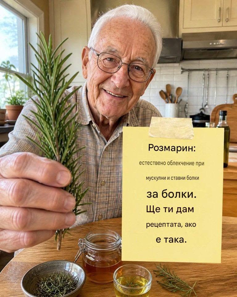 Розмарин: естествен морфин за мускулни и ставни болки. Обобщих пълната РЕЦЕПТА и правилния начин на употреба в първия коментар. Ако искате да продължите да получавате природни рецепти, просто оставете коментар. Благодаря ви!